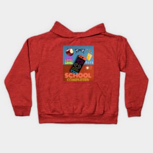 level 100 days of school copleted Kids Hoodie